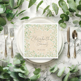 ベビーズブレスウォーターカラー素朴ボホシック結婚ズ スタンダードランチョンナプキン