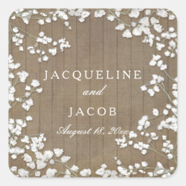 ベビーズブレスカントリーモダンウ素朴ェスタンリース スクエアシール