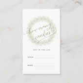 ベビーズブレスキャンディゲームブライダルシャワー エンクロージャーカード (正面)