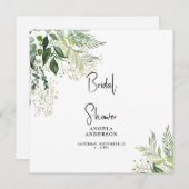 ベビーズブレスシンプルブライダルシャワースクエア 招待状 (正面/裏面)