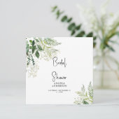 ベビーズブレスシンプルブライダルシャワースクエア 招待状 (スタンド正面)