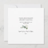 ベビーズブレスシンプルブライダルシャワースクエア 招待状 (裏面)