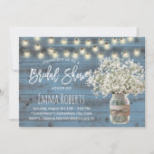 ベビーズブレスジャーダスティブルーウッドブライダルシャワー 招待状 (正面)