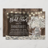 ベビーズブレスジャービーチバーンウッドブライダルシャワー 招待状 (正面/裏面)