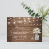 ベビーズブレスストリングライト披露宴宿泊施設 エンクロージャーカード (スタンド正面)