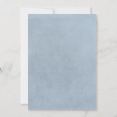 ベビーズブレスダスティーブルーフローラ婚約パーティ 招待状 (裏面)