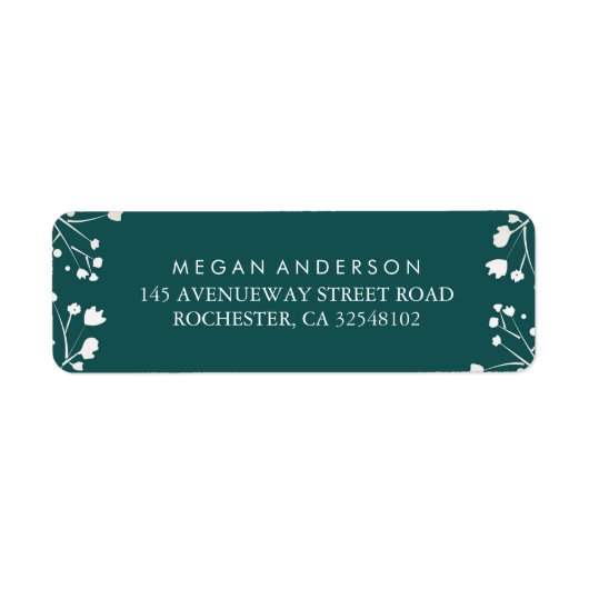 ベビーズブレスティール（緑がかった色）結婚ズ ラベル (正面)