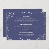 ベビーズブレスネイビー結婚シルバー詳細 エンクロージャーカード (正面/裏面)