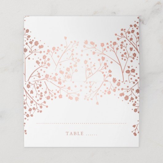 ベビーズブレスバラゴールドフォイル結婚エフェクト プレイスカード (外部開封)