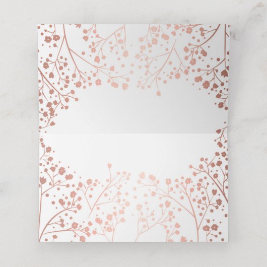 ベビーズブレスバラゴールドフォイル結婚エフェクト プレイスカード (内部開封)