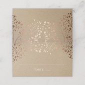 ベビーズブレスバラゴールドフォイル結婚エフェクト プレイスカード (外部開封)