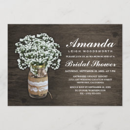 ベビーズブレスバーラップブライダルシャワー招待状 招待状