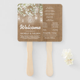 ベビーズブレスバーラ素朴ップ結婚式 プログラム ハンドファン