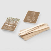 ベビーズブレスバーラ素朴ップ結婚式 プログラム ハンドファン (組立なし)