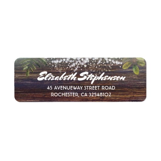 ベビーズブレスバ素朴ンウッド結婚ズ ラベル (正面)