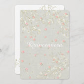 ベビーズブレスピンクフローラフェミニンキンセアニェラ 招待状 (正面/裏面)