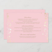 ベビーズブレスピンク結婚ズ詳細 – 情報 エンクロージャーカード (正面/裏面)