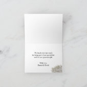 ベビーズブレスフローラジャール素朴バーラップありがとう サンキューカード (内部)