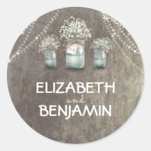 ベビーズブレスフローラメイソン素朴ジャー結婚ズ