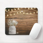 ベビーズブレスフローラ素朴インMason Jar & Lights マウスパッド (マウス)