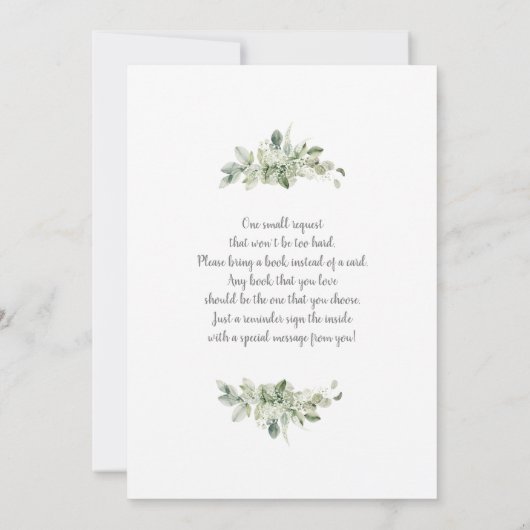 ベビーズブレスベビーシャワー招待状 招待状 (裏面)