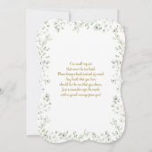 ベビーズブレスベビーシャワー招待状 招待状 (裏面)