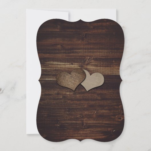 ベビーズブレスメイソンジャールウッドフローラレース結婚ズ 招待状 (裏面)