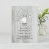 ベビーズブレスメイソンジャール素朴バーンドバースデーパーティー 招待状 (スタンド正面)