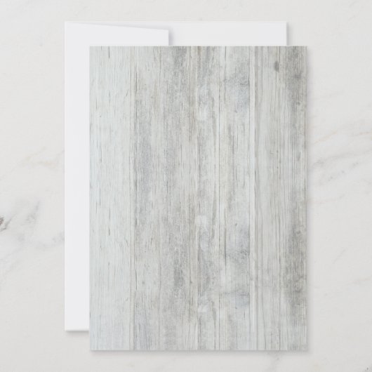 ベビーズブレスメイソンジャール素朴バーンドバースデーパーティー 招待状 (裏面)