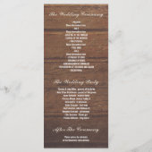 ベビーズブレスメイソンジャー素朴結婚式 プログラム (裏面)