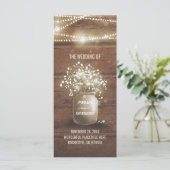 ベビーズブレスメイソンジャー素朴結婚式 プログラム (スタンド正面)