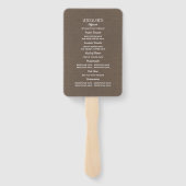 ベビーズブレスメイソンジャー素朴結婚式 プログラム ハンドファン (裏面)