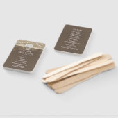 ベビーズブレスメイソンジャー素朴結婚式 プログラム ハンドファン (組立なし)