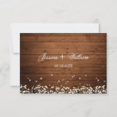 ベビーズブレスメイソンジャー素朴RSVPカード 出欠カード (裏面)