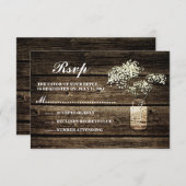 ベビーズブレスメイソンジャー | バーンウッドウェディングRSVP 出欠カード (正面/裏面)