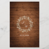 ベビーズブレスメイソン素朴ジャーのディナ結婚ーメニュー (裏面)