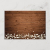 ベビーズブレスメイソン素朴ジャー結婚ズ詳細 エンクロージャーカード (裏面)