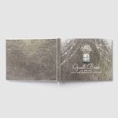 ベビーズブレスメイソン素朴ジャー結婚ズ ゲストブック (全面)