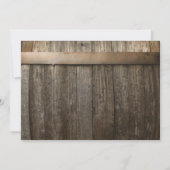 ベビーズブレスメイソン・ジャー素朴・カントリー結婚ズ 招待状 (裏面)