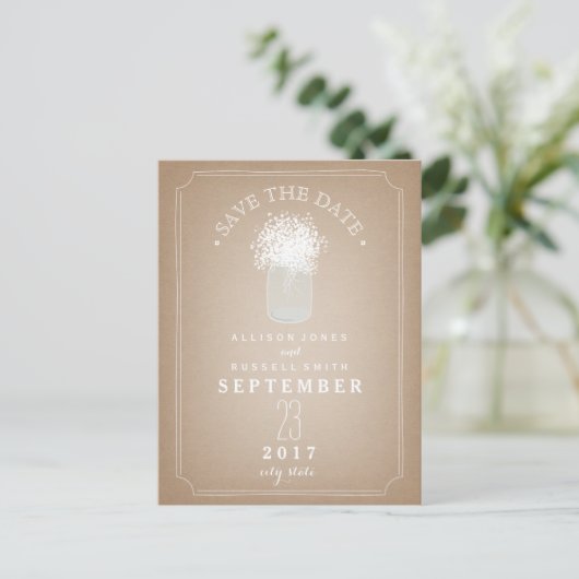 ベビーズブレスメイソンJAR納屋カルドストックインスパイア 案内ポストカード (スタンド正面)