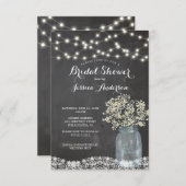 ベビーズブレスメイ素朴ソンジャーブライダルシャワー 招待状 (正面/裏面)
