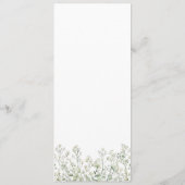 ベビーズブレスメニュー メニュー (裏面)