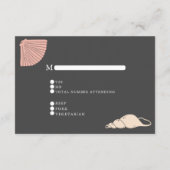 ベビーズブレスモノグラムウェディングRSVP エンクロージャーカード (裏面)