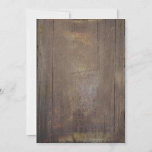 ベビーズブレスランタン素朴カントリー誕生日 招待状 (裏面)