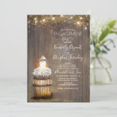 ベビーズブレスラ素朴ンタン婚約パーティ 招待状 (スタンド正面)