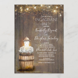 ベビーズブレスラ素朴ンタン婚約パーティ 招待状