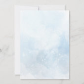 ベビーズブレス男の赤ちゃんバプテスマサンキューカード 招待状 (裏面)