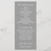 ベビーズブレス結婚式 プログラム (裏面)