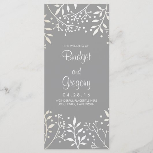 ベビーズブレス結婚式 プログラム (正面)