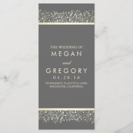 ベビーズブレス金ゴールドフローラ結婚式 プログラム